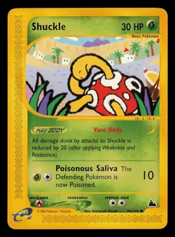 Shuckle 96/144 Common Skyridge Pokemon Card - WOTC - Image 1