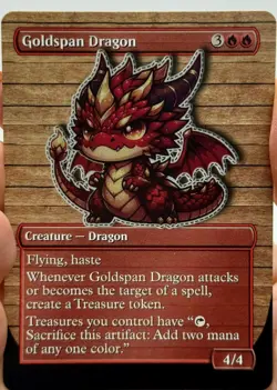 Goldspan Dragon Proxy Card with Custom designed art - Image 1