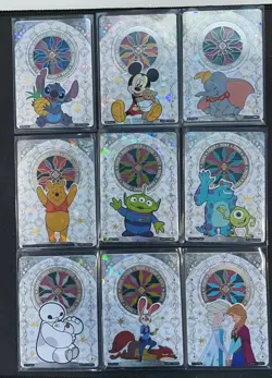 2023 Card Fun Disney 100 Carnival Chronology Metal Card *9 Lot Full Set CWM01-09 - Image 1
