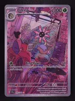 Lileep 145/142 - Pokemon Stellar Crown Illustration rare Card - Image 1