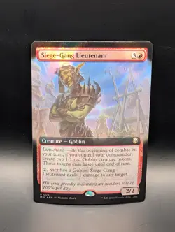 MTG - Siege-Gang Lieutenant - RIPPLE FOIL - Creature (Goblin) - M3C #61 - Rare - Image 1