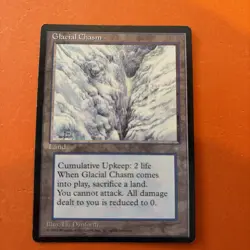 Glacial Chasm x1 MTG Ice Age 1x Magic Very Good Light Play VG LP - Image 1