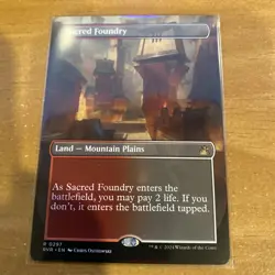 MTG Magic the Gathering Sacred Foundry Borderless Ravnica NM-M! RVR! - Image 1