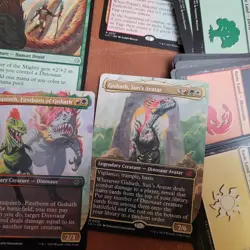 Whole COMMANDER Magic Deck - Heaven to Earth - ***DINOSAURS*** Tribal Gishath - Image 1