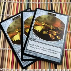 Gold Token x3 (Born Of The Gods) MtG Free Shipping - Image 1