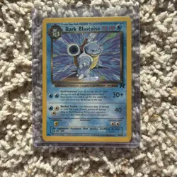 Pokemon TCG Dark Blastoise Non-Holo Card 20/82 NM/LP Rare Vintage! - Image 1