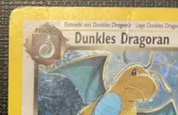 Pokemon TCG German Dark Dragonite 5/82 Holo Rare “Dunkles Dragoran” HP (DAMAGED) - Image 3
