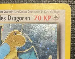 Pokemon TCG German Dark Dragonite 5/82 Holo Rare “Dunkles Dragoran” HP (DAMAGED) - Image 4