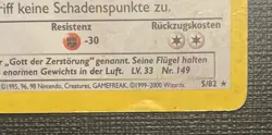 Pokemon TCG German Dark Dragonite 5/82 Holo Rare “Dunkles Dragoran” HP (DAMAGED) - Image 5