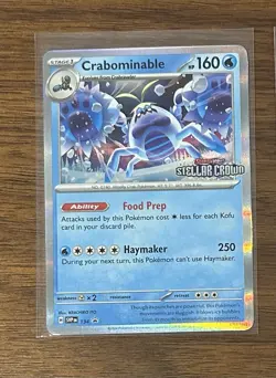 Pokemon Crabominable 134 SVP Black Star Promo Scarlet Violet Holo Stamped 🔥🔥🔥 - Image 1