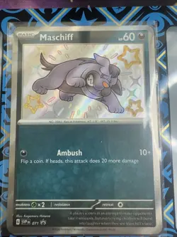 Pokemon TCG Scarlet & Violet Maschiff Black Star Promo SVP 071 Near Mint - Image 1