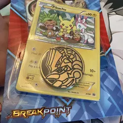 Pokemon TCG XY Breakpoint Checklane Blister Booster Pack Pikachu XY95 Promo S - Image 2