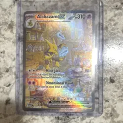 Pokemon Alakazam ex 201/165 Scarlet & Violet 151 Double Rare Holo 310 HP - Image 1