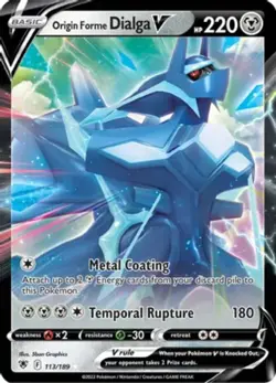 Origin Forme Dialga V - 113/189 - Ultra Rare NM, English Pokemon Astral Radiance - Image 1