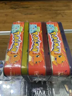 Topps Pokemon Cards Set 7 Packs TV Animation Edition Tins Sealed 1999 X3 Rare - Image 4