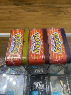 Topps Pokemon Cards Set 7 Packs TV Animation Edition Tins Sealed 1999 X3 Rare - Image 5