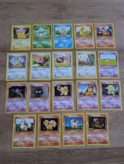 Vintage Pokemon Card Bundle - 50+ Cards - Base Set, Jungle, Fossil - WOTC 1999 - Image 1
