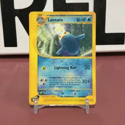 Pokemon Lanturn Aquapolis 20/147 Rare Regular 80 HP English Nintendo TCG Card - Image 1