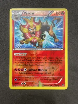 Pokemon Card Pyroar Phantom Forces Reverse Holo Rare 12/119 Near Mint - Image 1