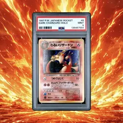 Pokemon PSA 9 Dark Charizard #6 Holo Team Rocket 1997 Japanese New Slab 🔥📈 - Image 1
