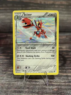 Pokemon TCG Scizor 94/149 Boundaries Crossed Holo Card LP - Image 1