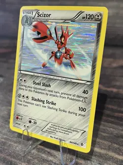 Pokemon TCG Scizor 94/149 Boundaries Crossed Holo Card LP - Image 3