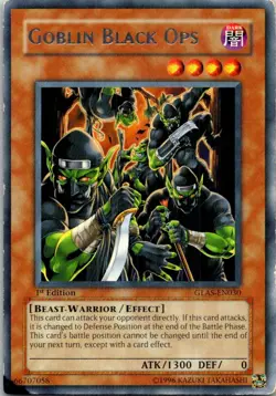 Goblin Black Ops GLAS-EN030 Yu-Gi-Oh! 1st Edition Heavy Play - Image 1