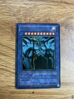 Yu-Gi-Oh! GB1 001 002 003 Egyptian Gods 2003 3 Cards Lot Ultra Rare Vintage LP - Image 3