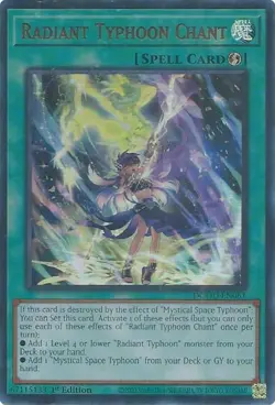 x1 Radiant Typhoon Chant - DOOD-EN061 - Ultra Rare - 1st Edition Yu-Gi-Oh! M/NM - Image 1