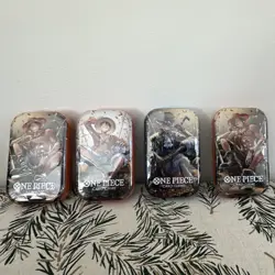🔥Bandai Namco One Piece Card Game Tin Pack Set Vol.2 4 Kits Promo Booster 🔥 - Image 1