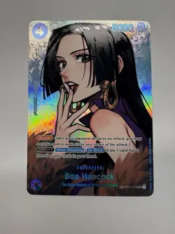 Bandai One Piece CCG Boa Hancock OP01-078 SP Holo Character Card - Image 1