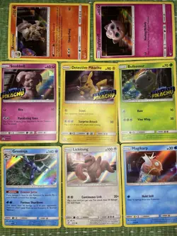 BUNDLE HOLO Detective Pikachu 8 Cards • Pokemon TCG Detective Movie Series - Image 1