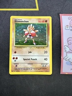 Pokemon Card Hitmonchan Base Set 7/102 Holo Unlimited Holo Rare 242💎LP💎 - Image 1