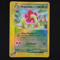 Meganium 53/165 Reverse Holo Rare Expedition Base Set Pokemon Card 2002 MP - Image 1