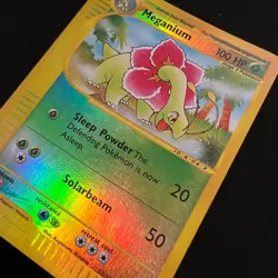 Meganium 53/165 Reverse Holo Rare Expedition Base Set Pokemon Card 2002 MP - Image 3