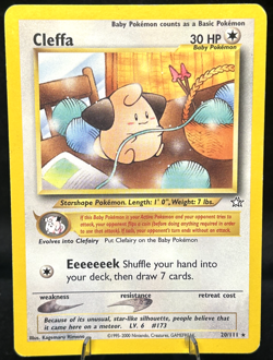 Cleffa 20/111 Neo Genesis Regular - Pokemon Card - MP (Borders) - Image 1