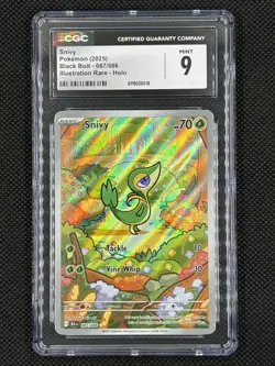 Pokemon TCG Snivy IR Black Bolt English Holo Card 087/086 - Image 1