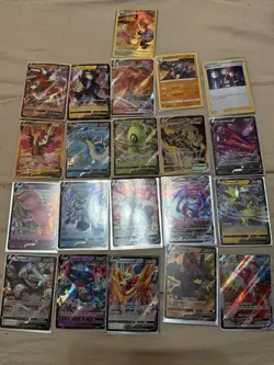 Pokemon Card Collection Lot! Gold, Rainbow, Full Art, Shiny, VMAX, And More! - Image 1