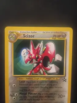 Scizor Black Star Promo #33 WOTC 1999 LP+/NM-Non Holo Card - Image 2