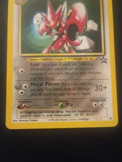 Scizor Black Star Promo #33 WOTC 1999 LP+/NM-Non Holo Card - Image 4