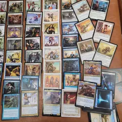 Blue White ***SOLDIERS** Tribal Custom COMMANDER MAGIC DECK ALL 100 MTG Cards - Image 2