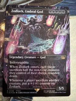 Zodiark, Umbral God (Borderless) #336 (Foil) (NM) Final Fantasy FIN Magic MTG - Image 1