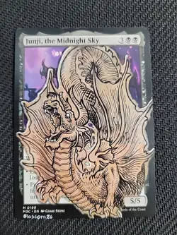 MTG Hand Painted Alter - Junji, The Midnight Sky - Blossom Alters - Image 1