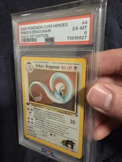 Pokemon 2000 Gym Heroes Holo 1st Edition #4/132 Erika's Dragonair PSA 6 - Image 2