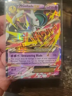 Pokemon M Gallade EX XY 35/108 2015 Mega HP220 Ultra Rare Full Art Holo Psychic - Image 1