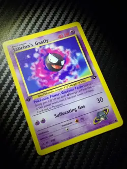 2000 Pokemon Gym Challenge 1st Edition Sabrina's Gastly #97/132 - Image 1