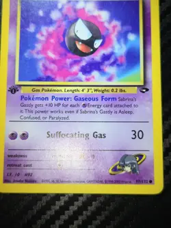 2000 Pokemon Gym Challenge 1st Edition Sabrina's Gastly #97/132 - Image 2