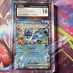 Pokemon Gyarados ex SV01 Scarlet & Violet 045/198 Double Rare Holo CGC 10 2023 - Image 1