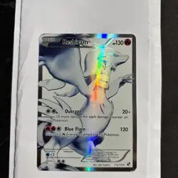 Pokemon TCG Reshiram Full Art Holo 113/114, Black & White 2011 VLP/NM - Image 1