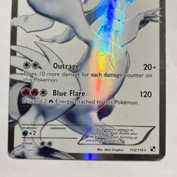 Pokemon TCG Reshiram Full Art Holo 113/114, Black & White 2011 VLP/NM - Image 5